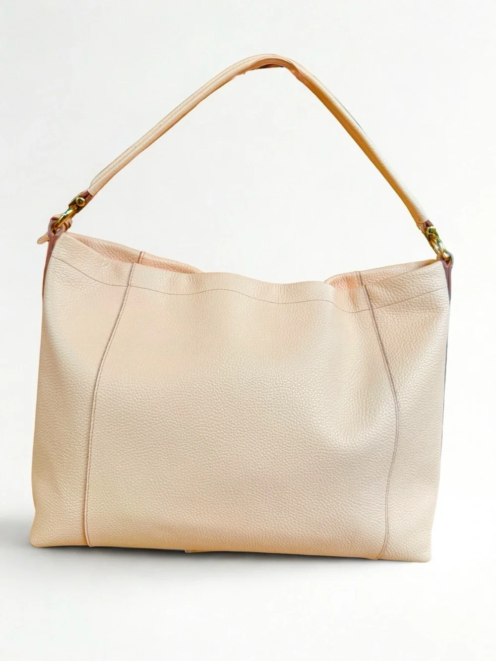 Coach Blush Pink Pebble Leather Hobo 2-way Shoulder Bag- Very Good Condition